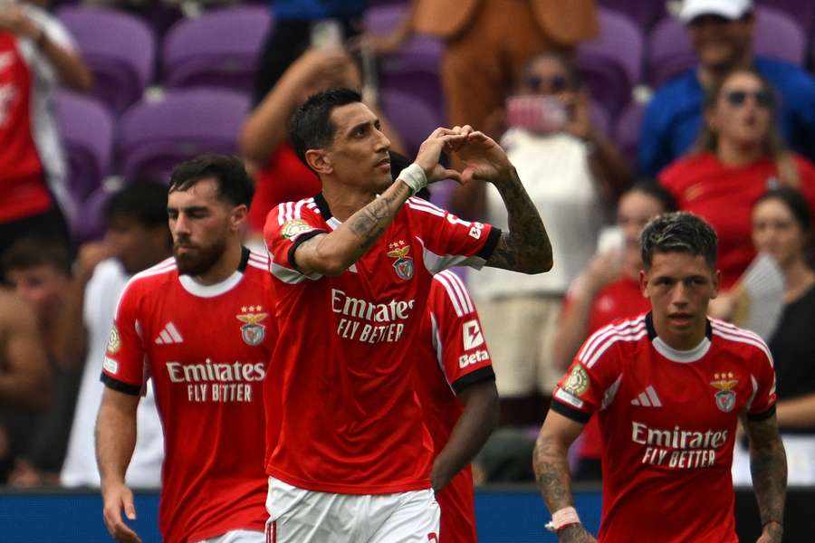 Di Maria celebrates goal