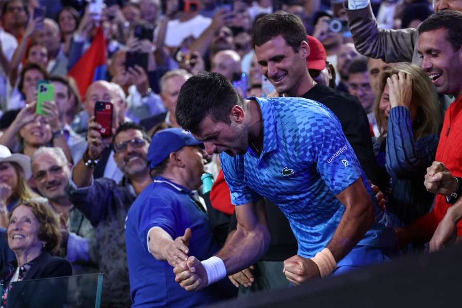 Djokovic was incredibly emotional after his win