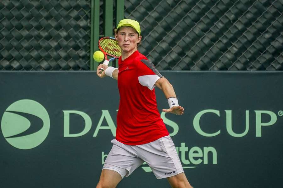 Elmer Moææer gave Denmark a superb start in the Davis Cup clash against Croatia