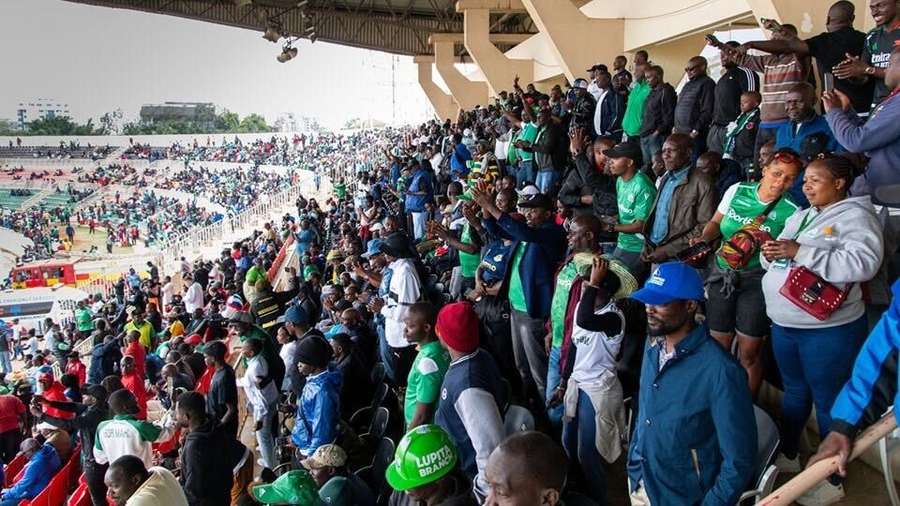 Fans at the national stadium