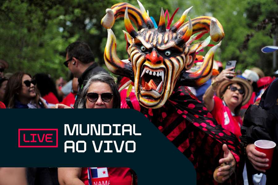 Adeptos do Panamá fazem a festa antes do início do jogo Adeptos do Panamá fazem a festa antes do início do jogo