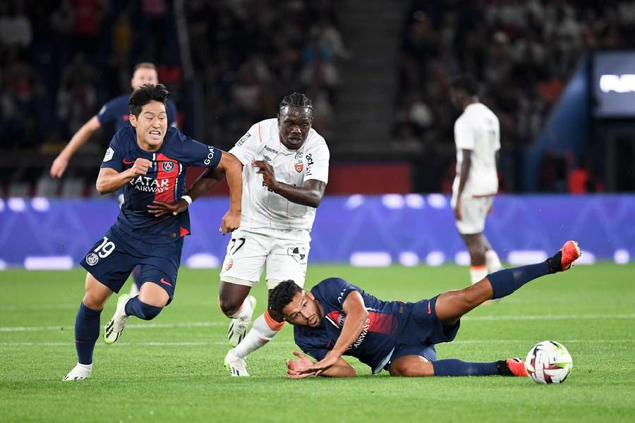 PSG were unable to break down Lorient