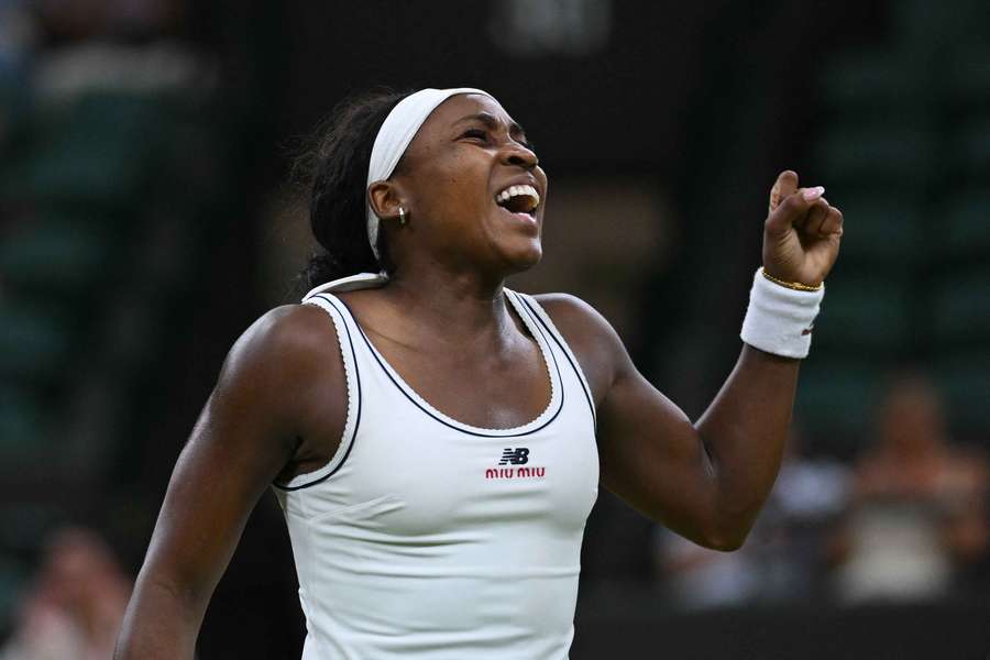 Coco Gauff progressed to the Wimbledon quarter-finals. Coco Gauff progressed to the Wimbledon quarter-finals.