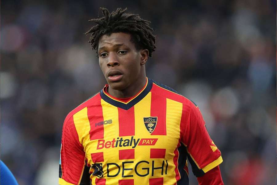 Dorgu, jugador del Lecce