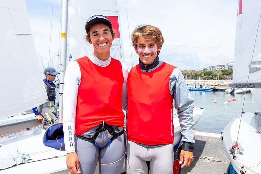 Carolina João e Diogo Costa terceiros na segunda regata de 470