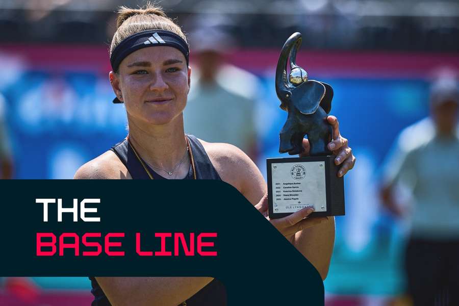 Muchova with her Bad Homburg trophy
