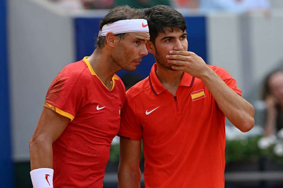 Rafa Nadal și Carlos Alcaraz