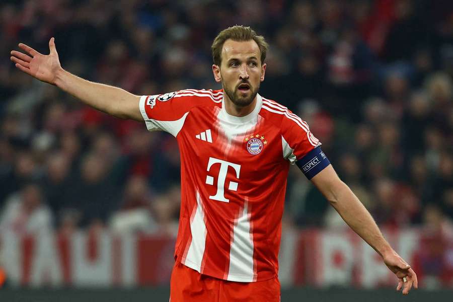 Harry Kane in action for Bayern