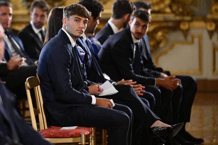 Flavio Cobolli in visita al Quirinale dove, lunedì scorso, è stato ricevuto assieme alla comitiva azzurra dal presidente Sergio Mattarella