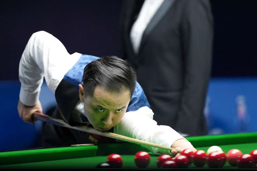 Xiao Guodong im Einsatz im Finale der Wuhan Open