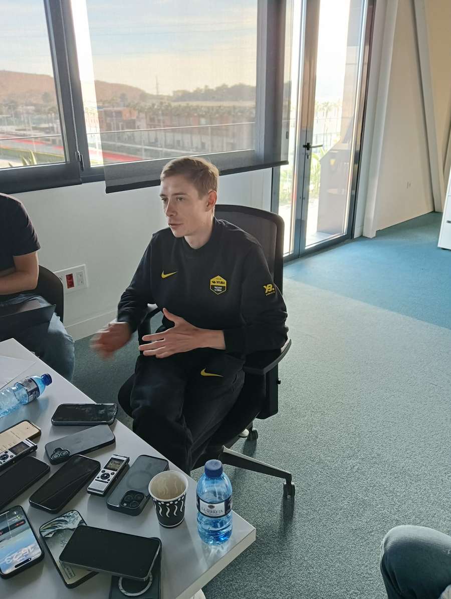 Jonas Vingegaard, en el Media Day de La Nucía Jonas Vingegaard, en el Media Day de La Nucía