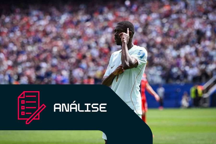 Dembélé marcou um hat-trick esta sexta-feira frente à Noruega. 