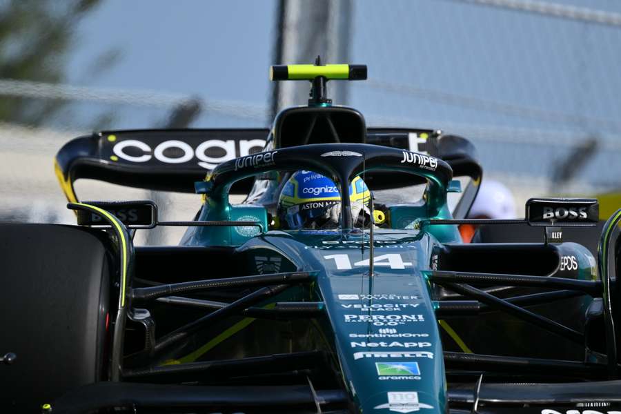 Fernando ist fürs Rennen zuversichtlich – auch aufgrund des geringen Reifenverschleißes des Aston Martin.