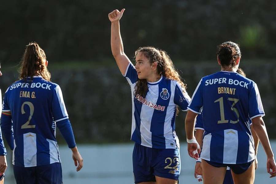 A festa das jogadoras do FC Porto