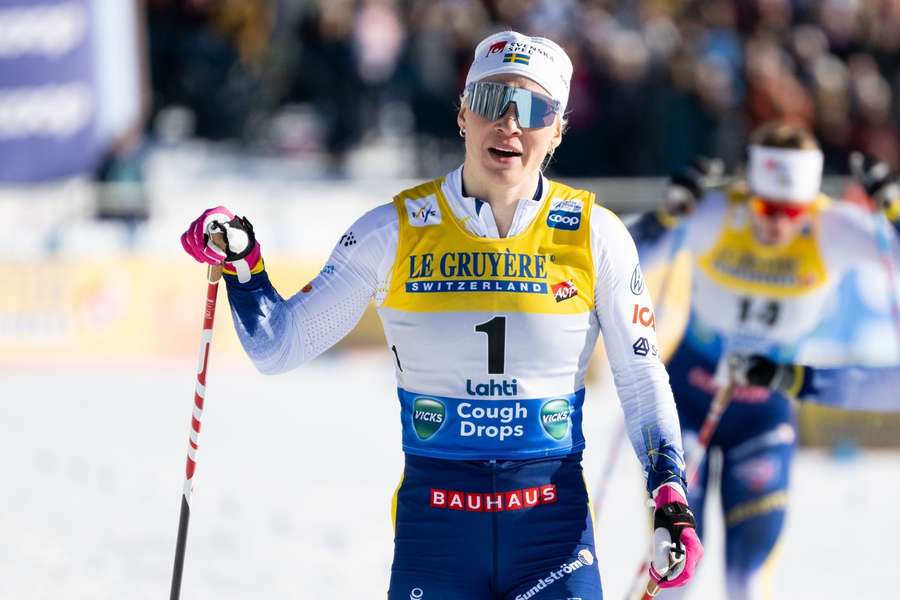 Jonna Sundling takes victory in the sprint freestyle Jonna Sundling takes victory in the sprint freestyle