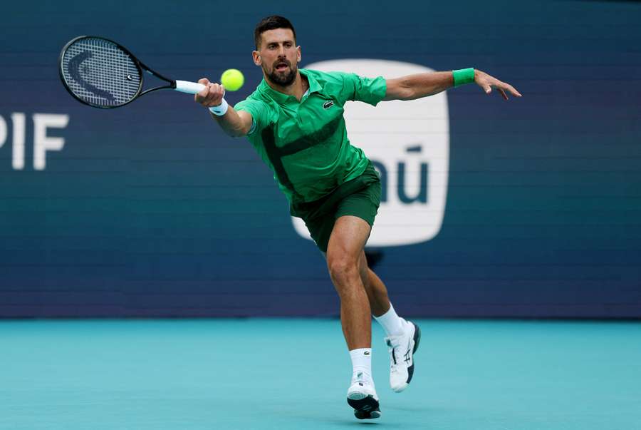 Novak Djokovic à Miami.