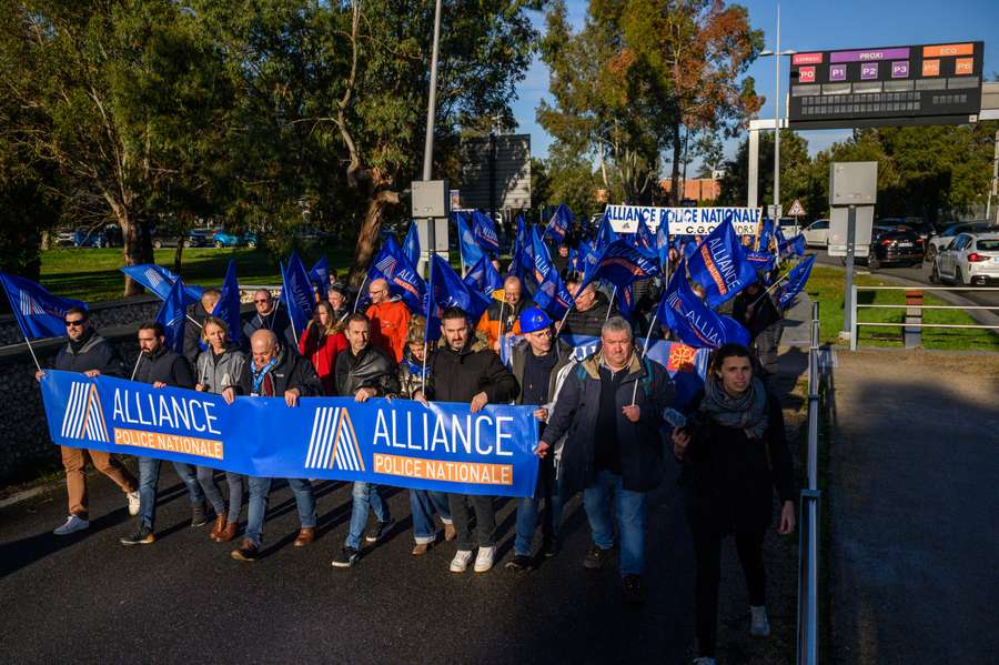 Protesto da polícia em França