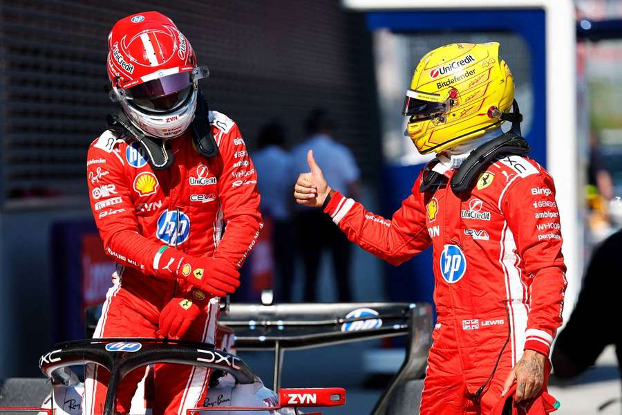 Leclerc y Hamilton