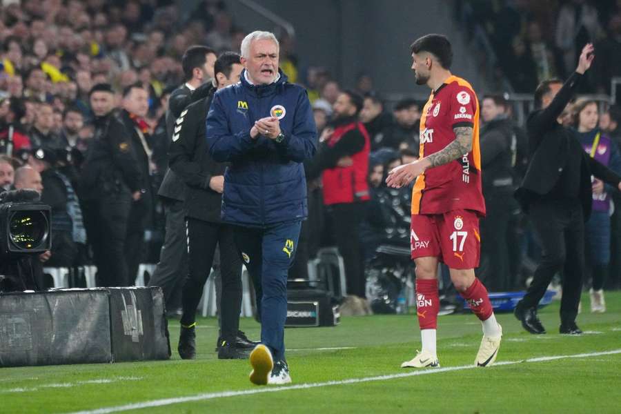 Mourinho on the touchline