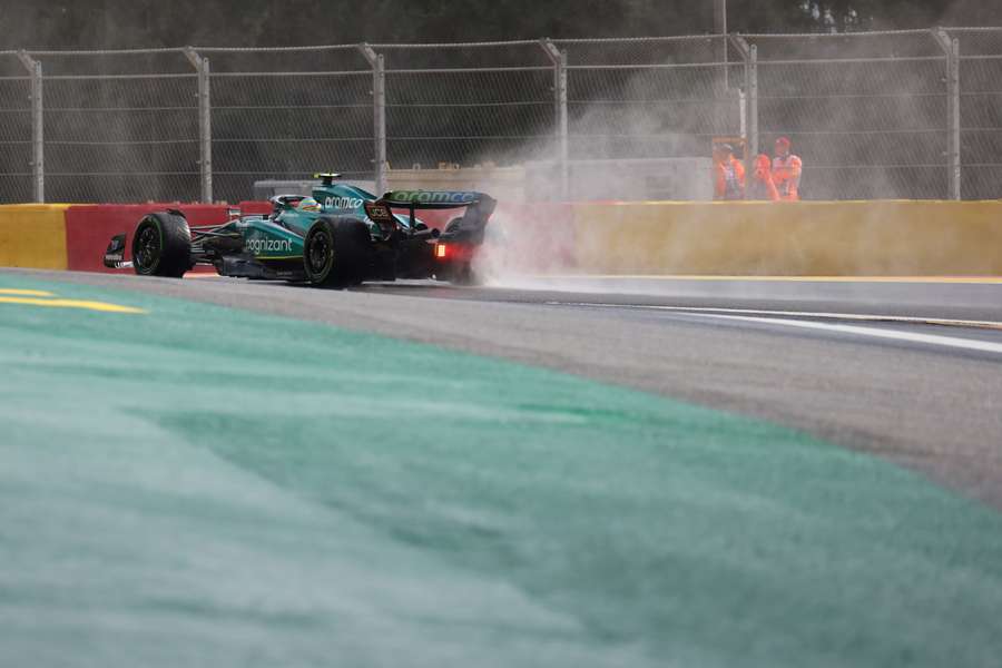 Fernando Alonso n'a pas pu boucler son tour dans la SQ2.