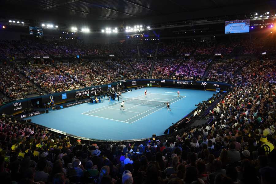 La Rod Laver Arena à Melbourne (Australie) La Rod Laver Arena à Melbourne (Australie)