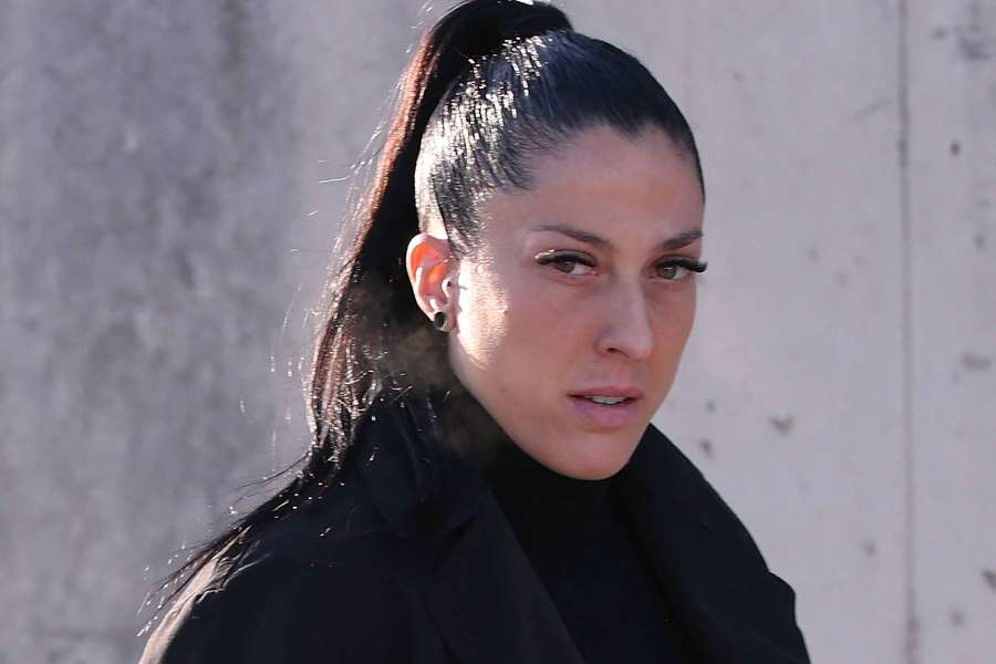 Jennifer Hermoso, entrando al juicio del caso Rubiales