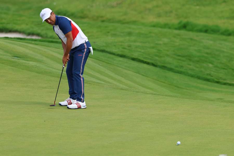 Schauffele in action in Paris