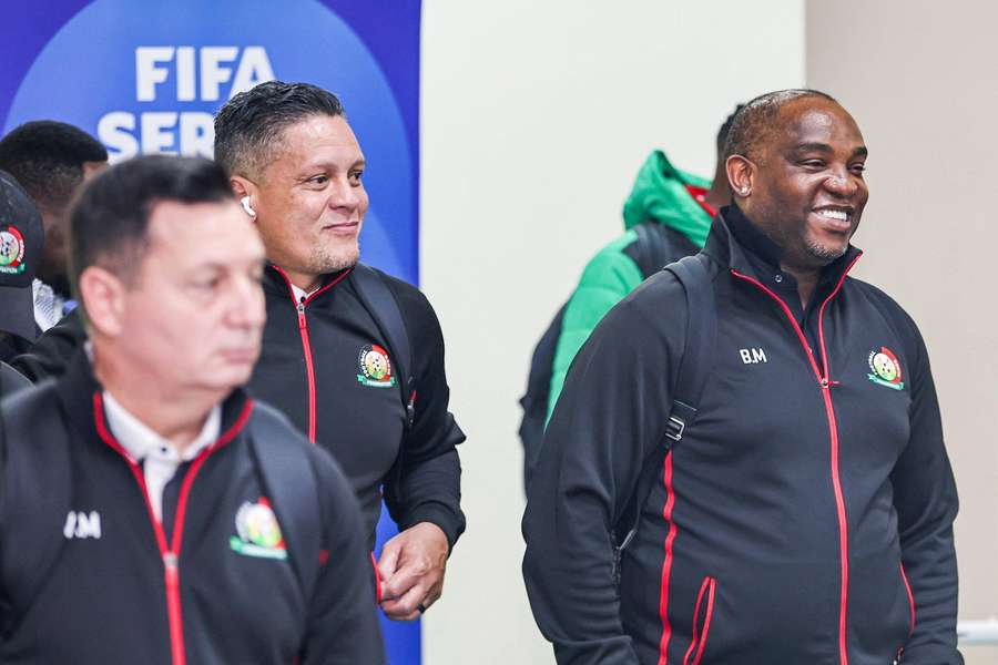 Kenya, under coach Benni McCarthy, have arrived in Kigali, Rwanda, ahead of the FIFA Series