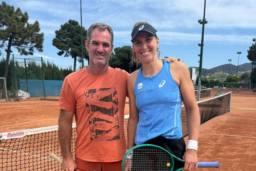 Bia e seu novo treinador