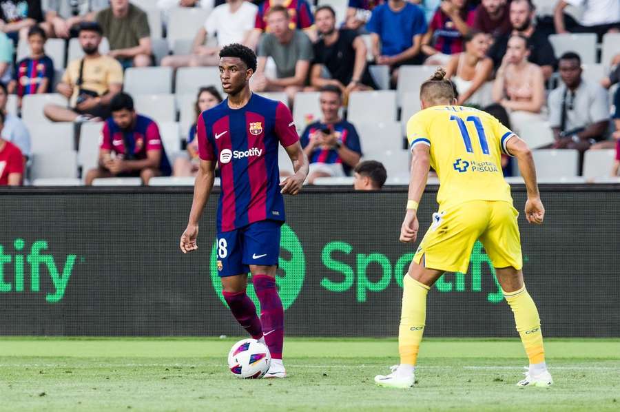 Keita Baldé (vlevo) v zápase proti Cádizu.