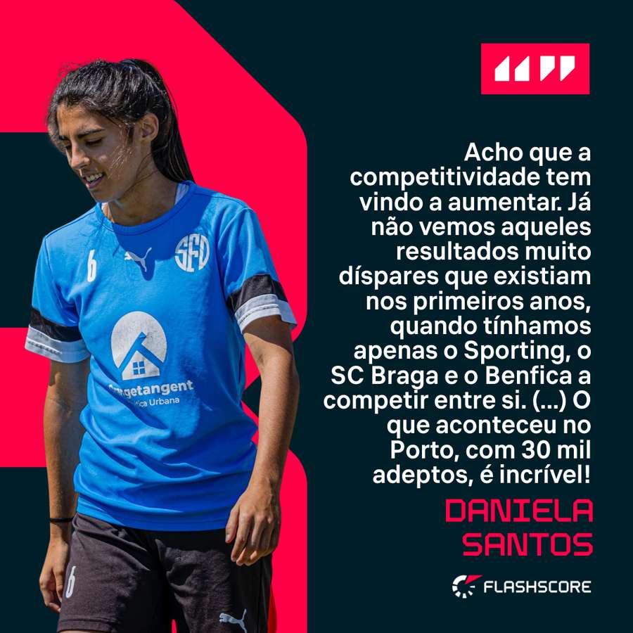 Daniela Santos destaca evolução do feminino