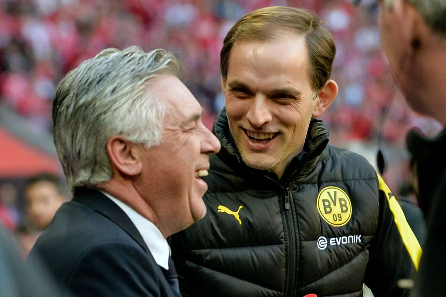 Carlo Ancelotti en Thomas Tüchel in 2017