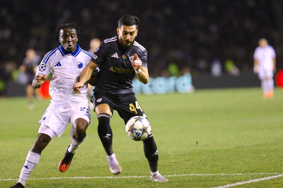 Jafarguliyev face à Copenhague en Ligue des champions.