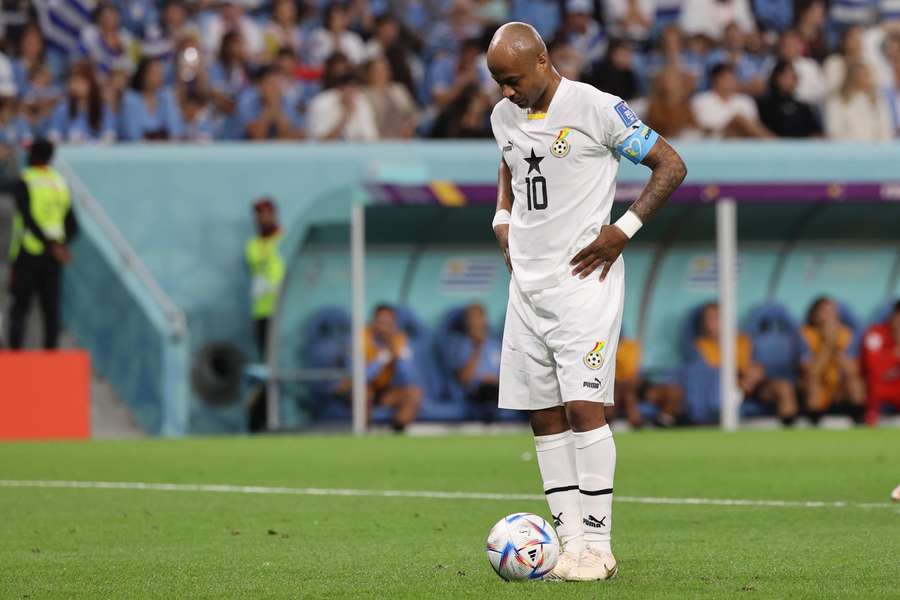 Andre Ayew tijdens het WK 2022