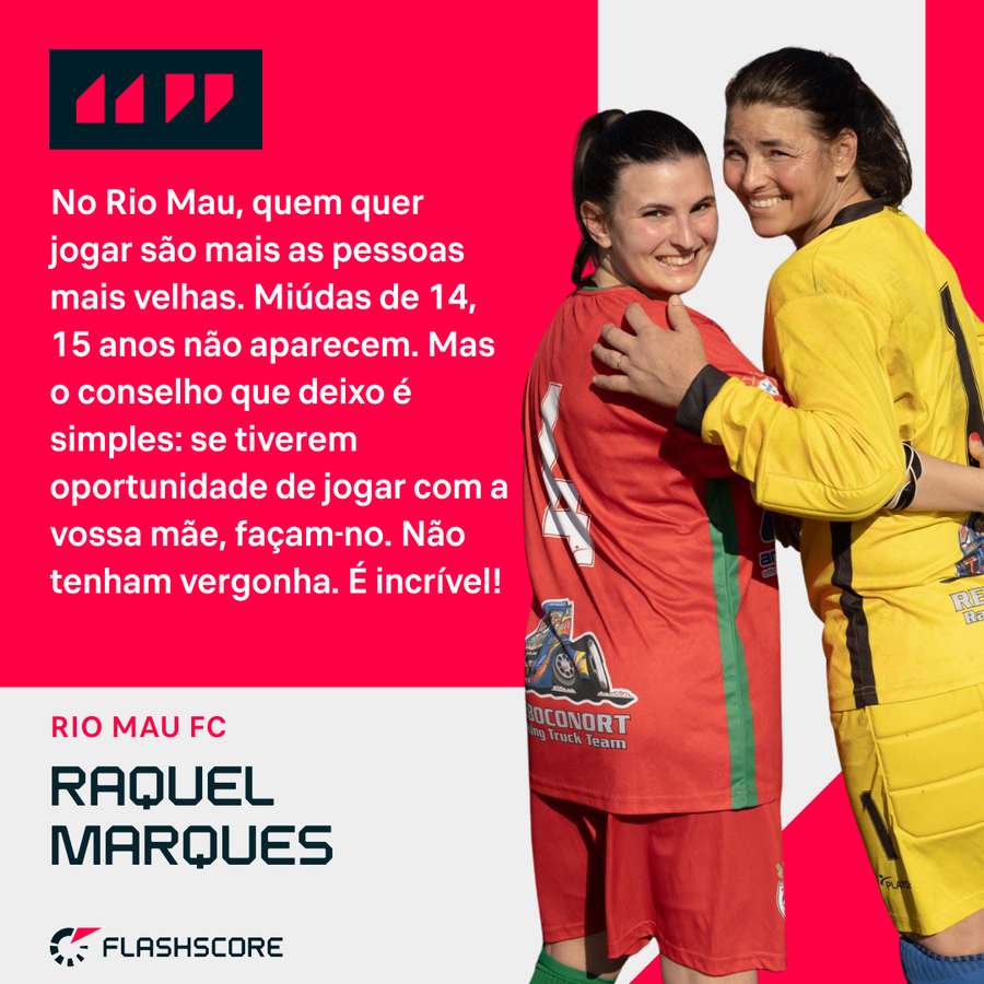 Raquel Marques partilhou balneário com a mãe