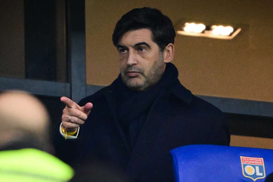 Paulo Fonseca was in the stands at Groupama Stadium for OL's match against Ludogorets on Thursday.
