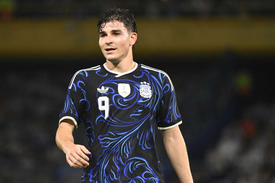 Julian Alvarez of Argentina during the match between Argentina and Zambia