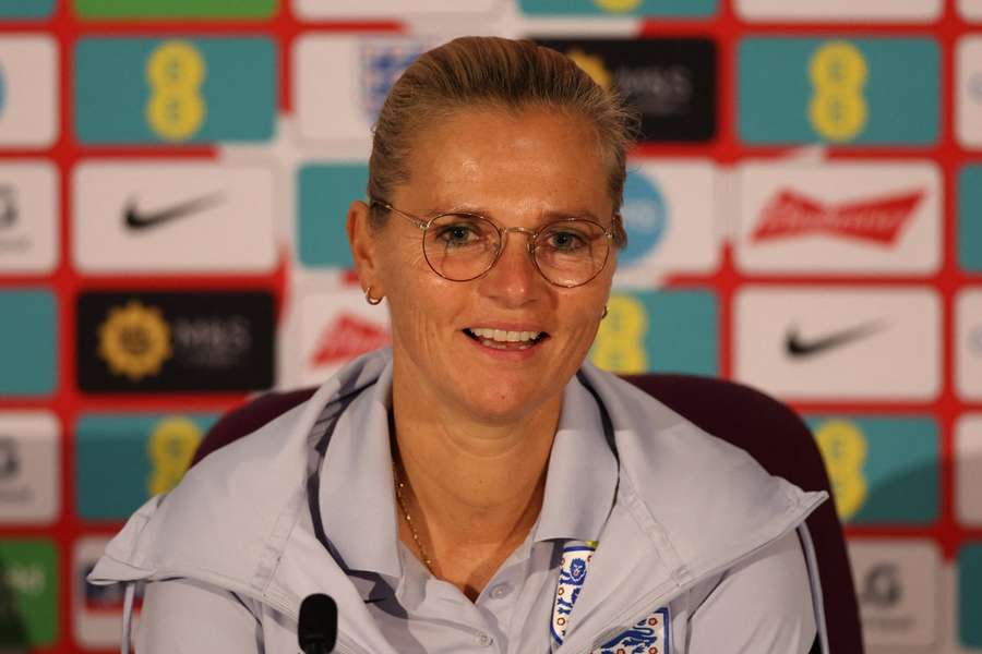 England manager Sarina Wiegman during a press conference