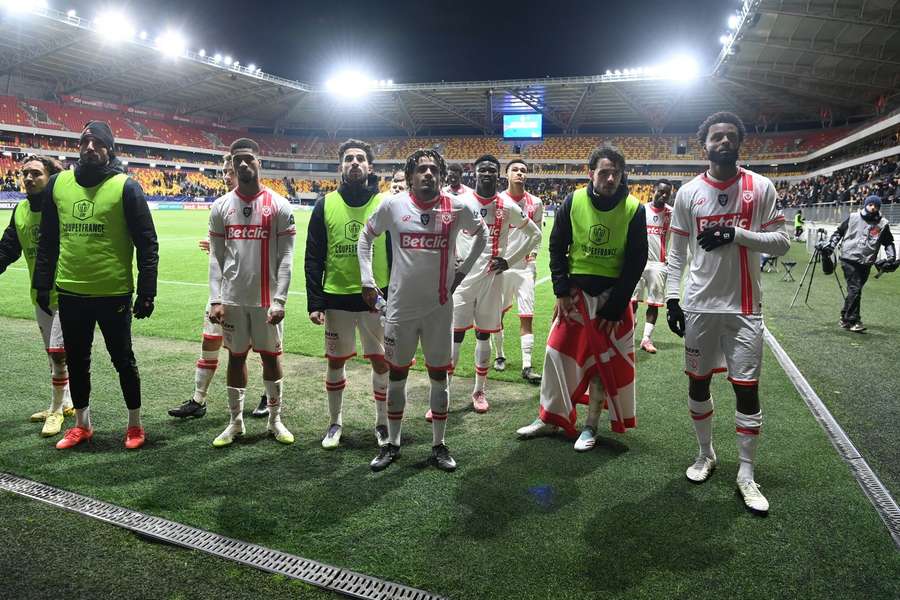 Les Nancéens en Coupe de France le mois dernier.