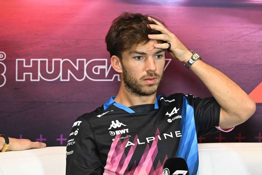 Gasly parle aux médias