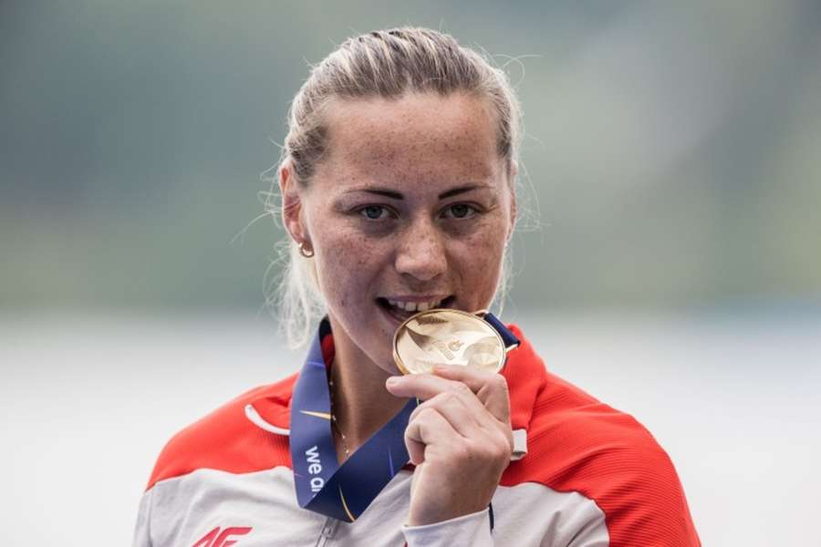 Kanadyjkarka Dorota Borowska ze złotym medalem w jedynce na 200 m