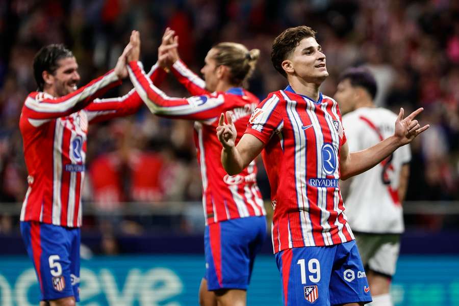 Alvarez celebrates his goal