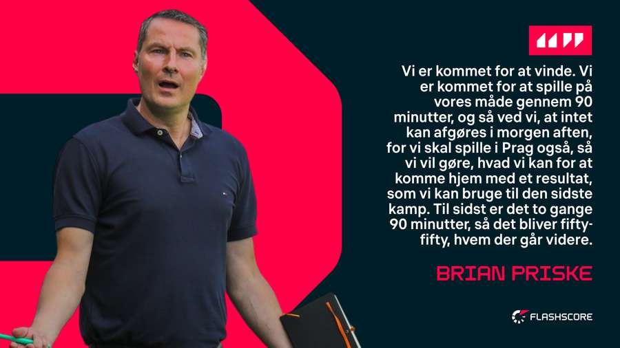 Brian Priske forud for kampen Brian Priske forud for kampen