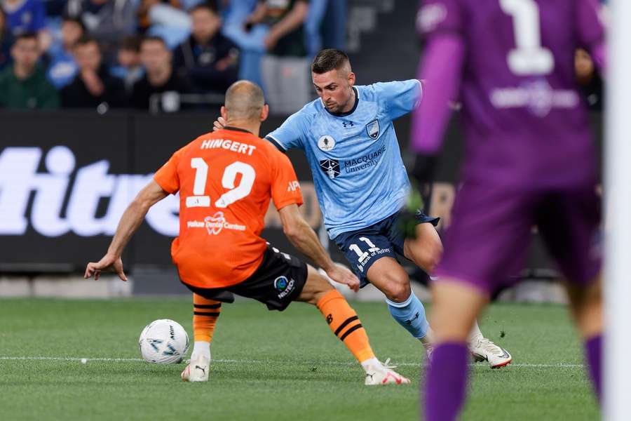 Róbert Mak na final da Taça da Austrália, contra o Brisbane