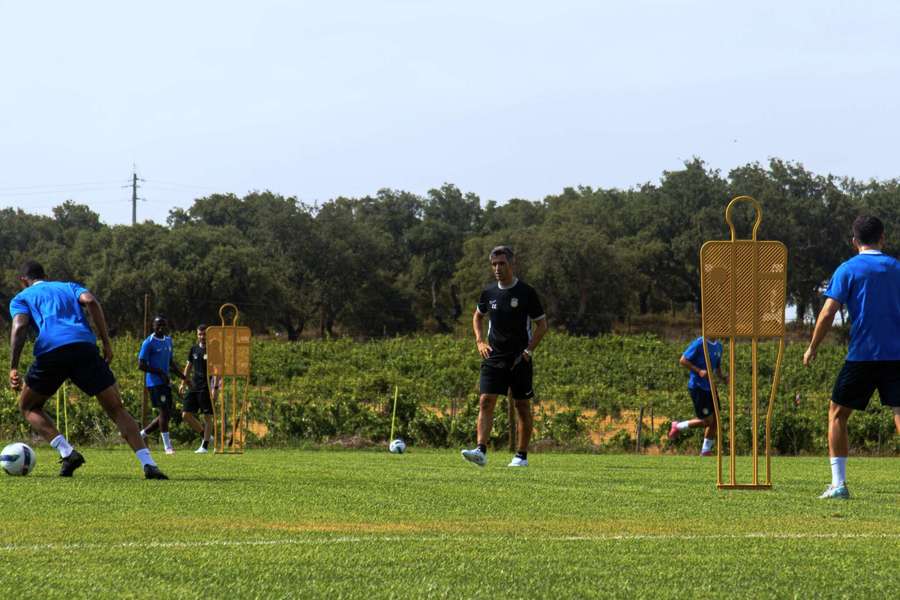 Custódio no primeiro treino da temporada