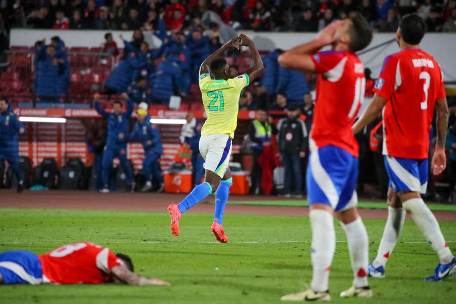 Luiz Henrique celebra su gol