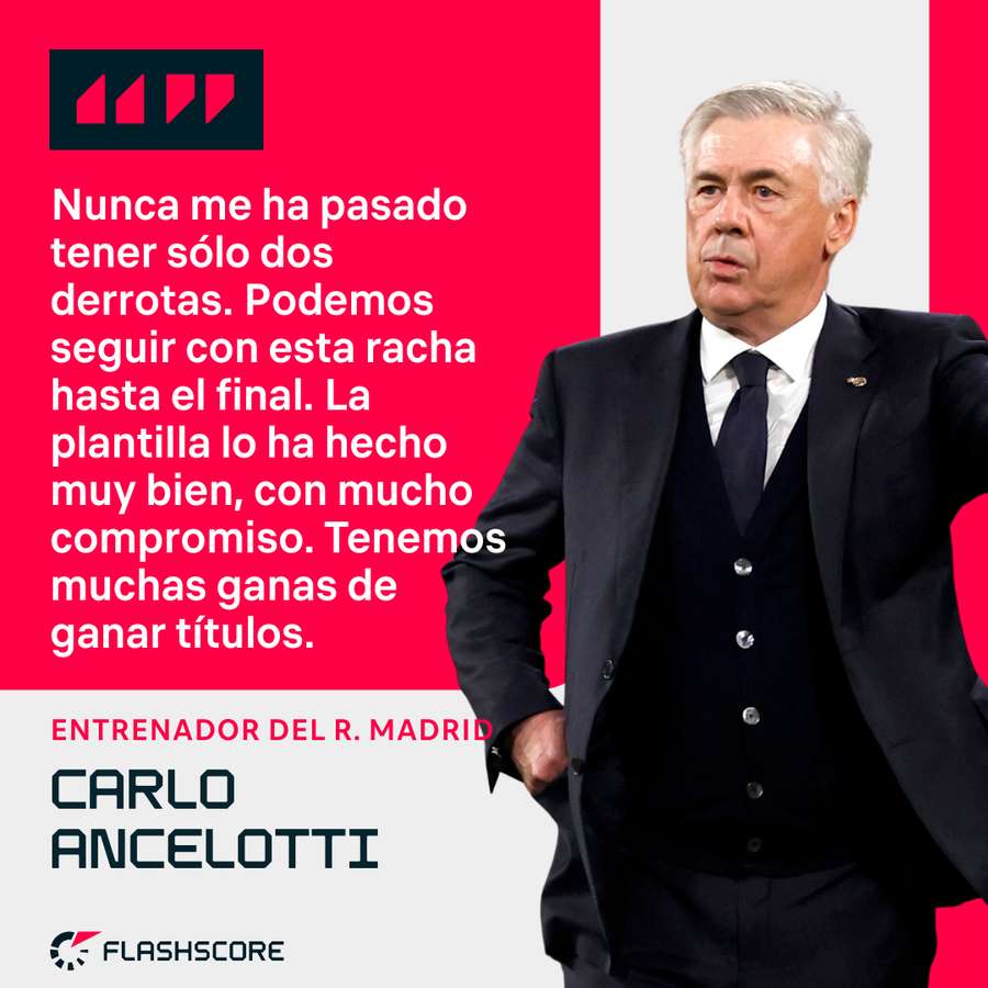 Las declaraciones de Ancelotti.