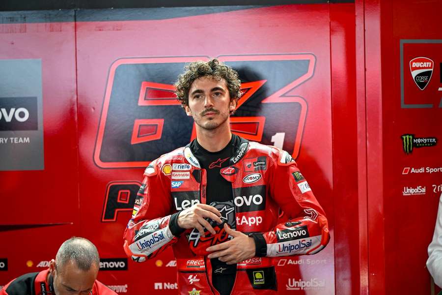 Francesco Bagnaia said the conditions were "very demanding"