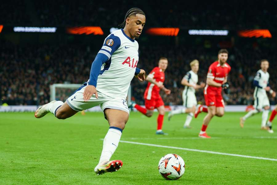 Odobert in action for Spurs against AZ Alkmaar