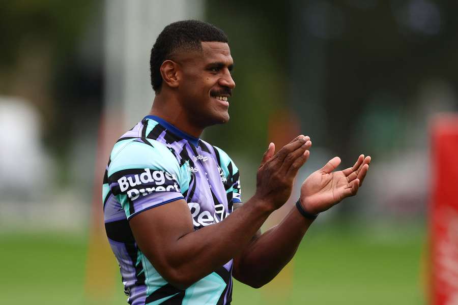 Tui Kamikamica training with the Melbourne Storm at Gosch's Paddock last month.